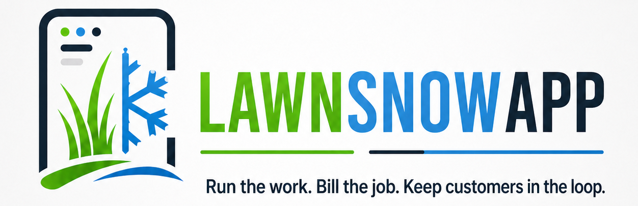 LAWNSNOWAPP horizontal logo